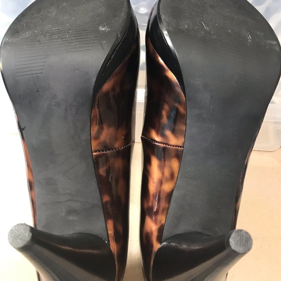 4” Leopard Print Heels with Peep-toe - Picture 6 of 6